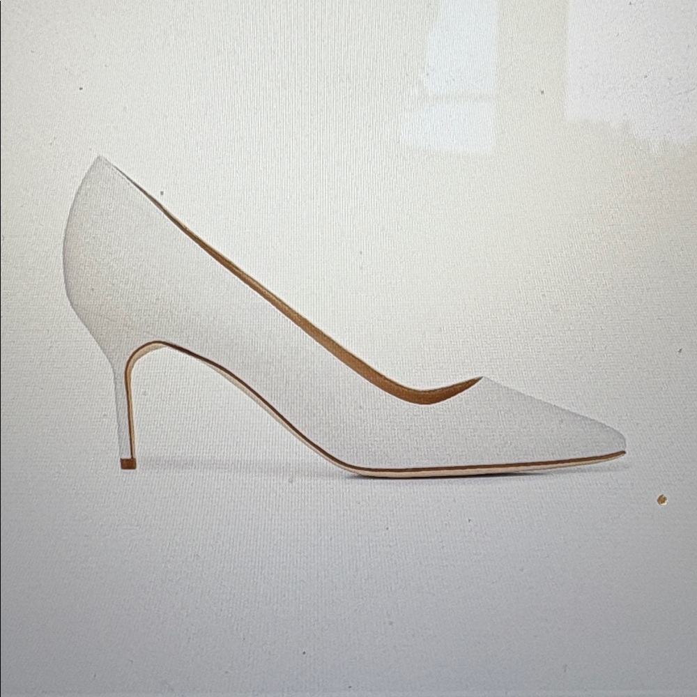 Manolo Blahnik Classic White Heels